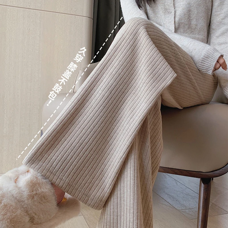Pantalones de maternidad punto pierna ancha otoño/invierno - imagen 5
