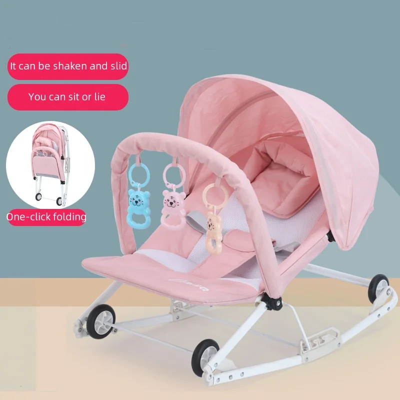 Mecedora plegable para bebé recién nacido, cómoda y fácil de lavar - imagen 4