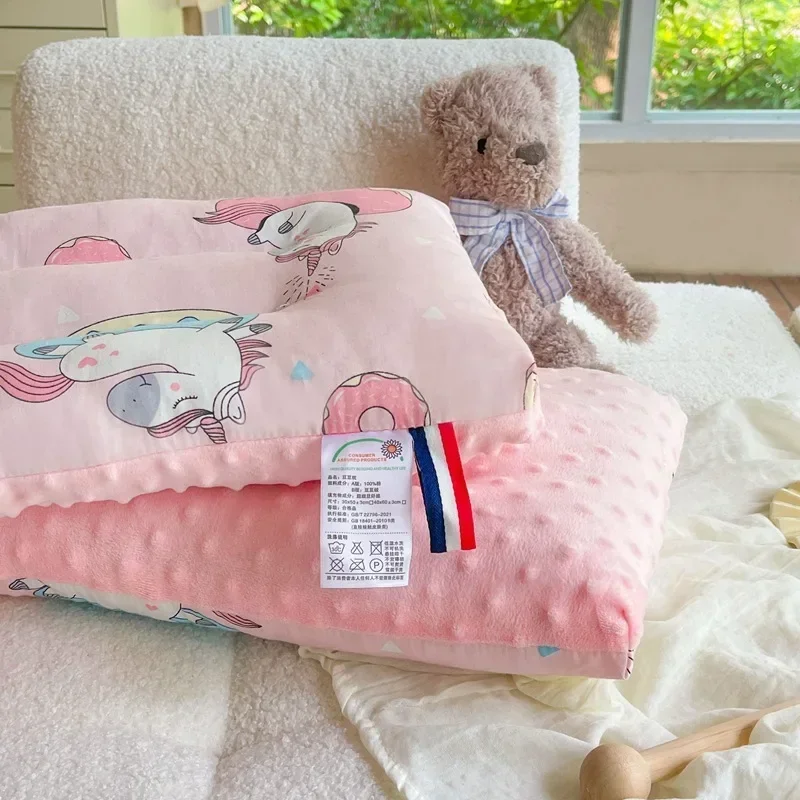 Almohada para bebé de terciopelo suave - Reposacabezas transpirable - imagen 2