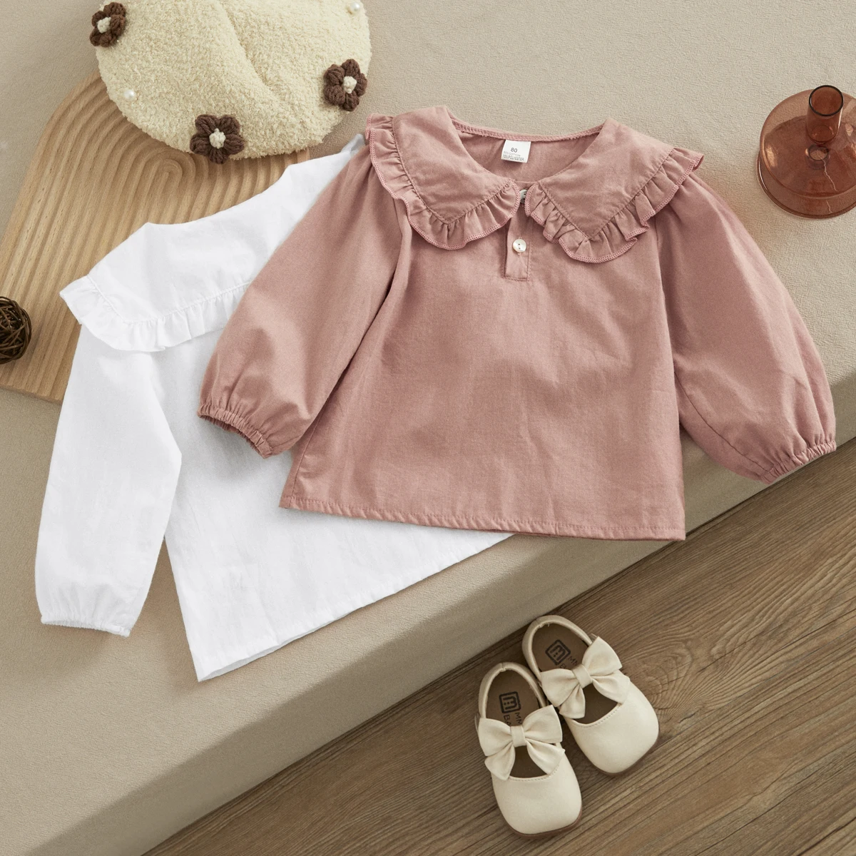 Blusa manga larga infantil VISgogo – Cuello redondo para niño - imagen 4