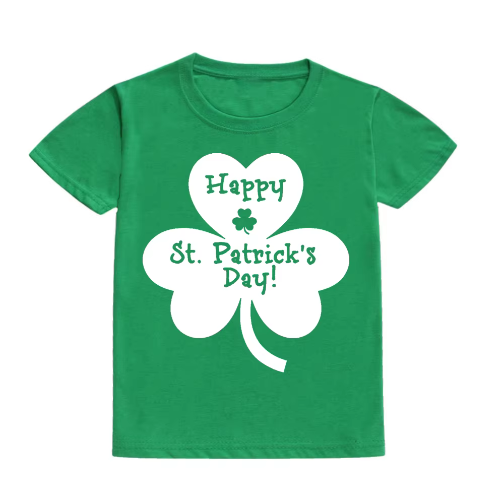 Camiseta verde para niño y niña