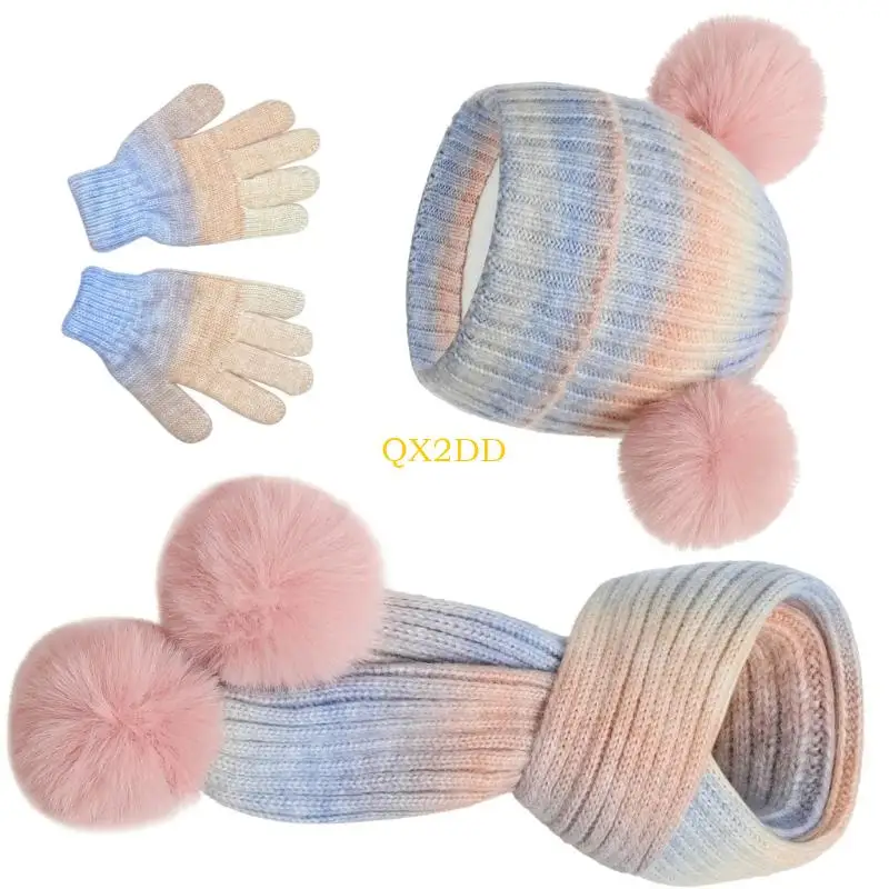 Gorro bebé cálido con manoplas y cubrecuello de cobertura total