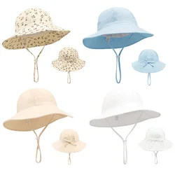 Sombrero de verano para bebé algodón transpirable y protección solar