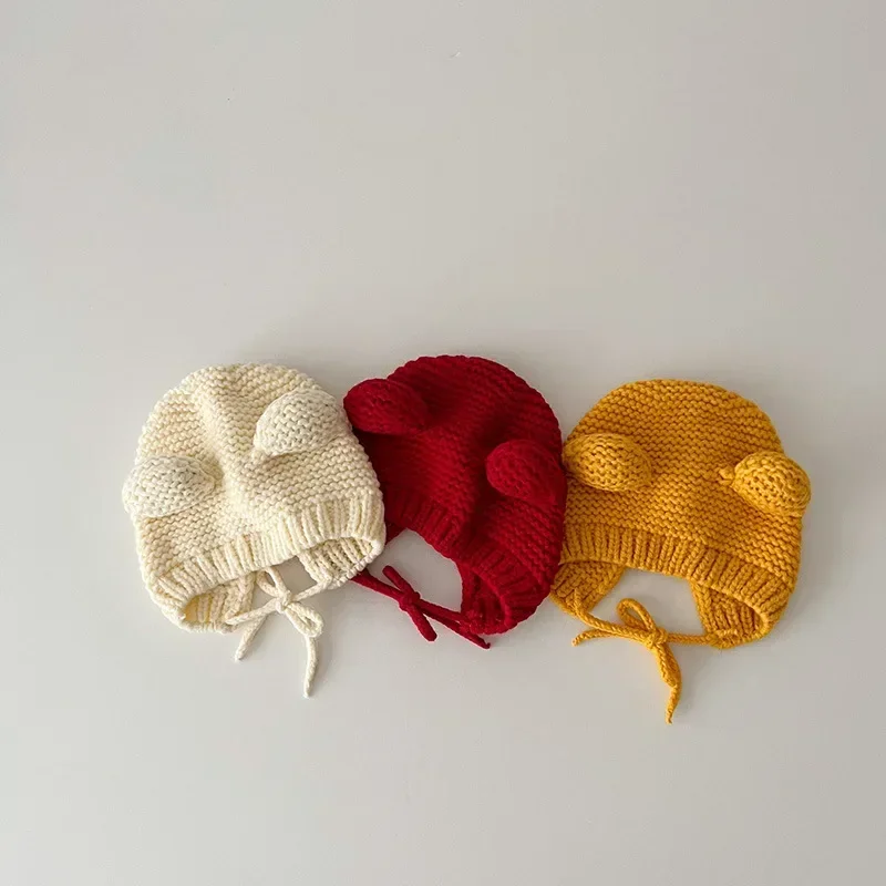 Gorro orejas oso para bebé – Estilo Kawaii cute - imagen 3