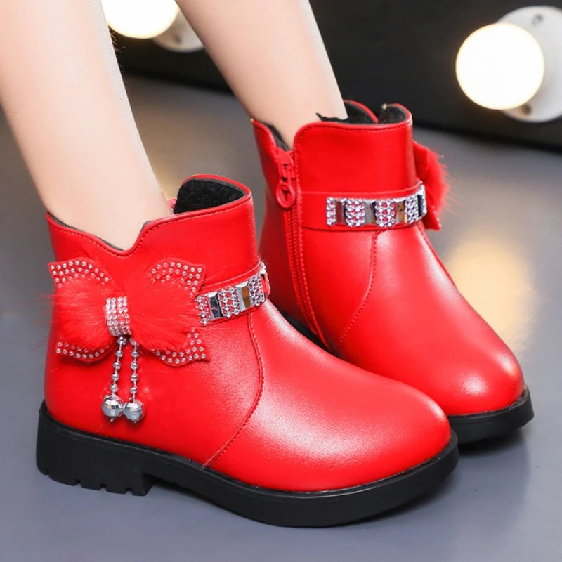 Botas de invierno planas antideslizantes de algodón para niño - imagen 4