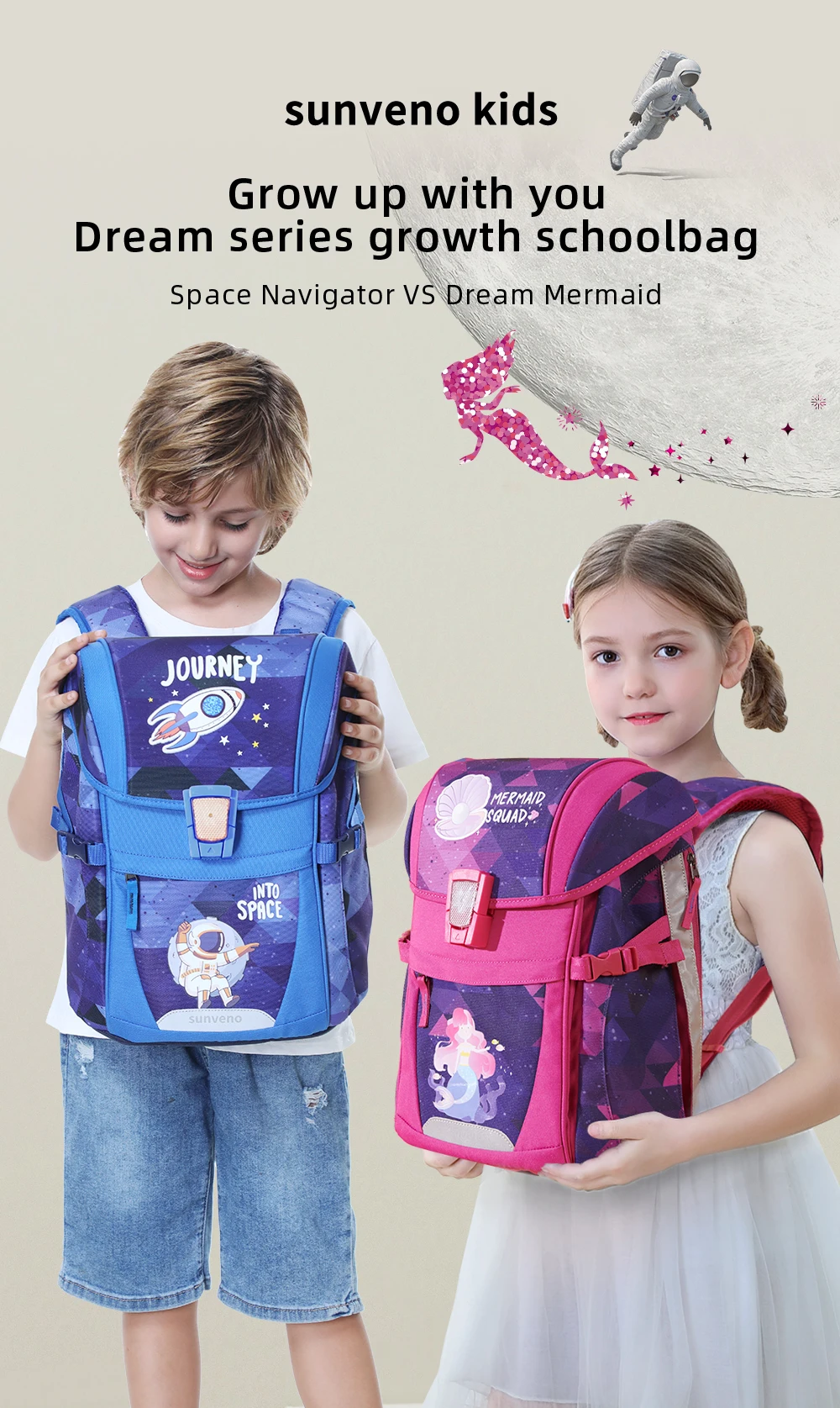 Mochila escolar Sunveno diseño colorido