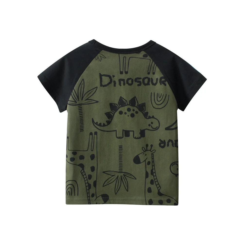 Camisetas de niño de manga corta con estampado y raglán - imagen 2