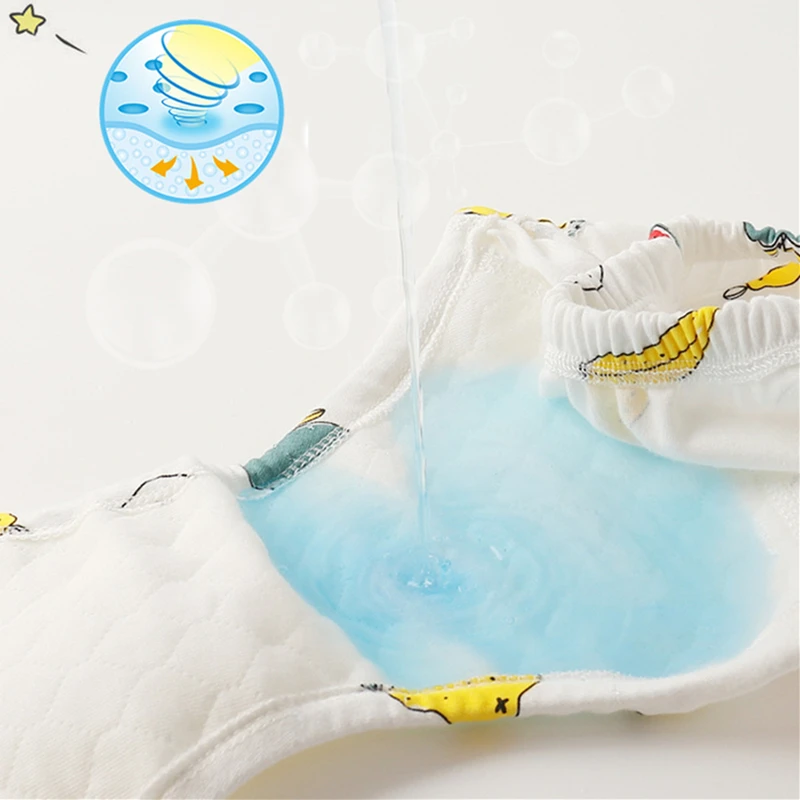 Pañales de tela reutilizables con estampado para bebé para niño y niña - imagen 2