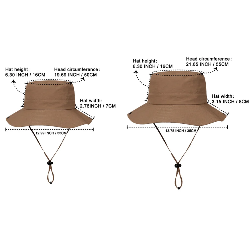 Sombrero de pescador transpirable en color sólido para niños