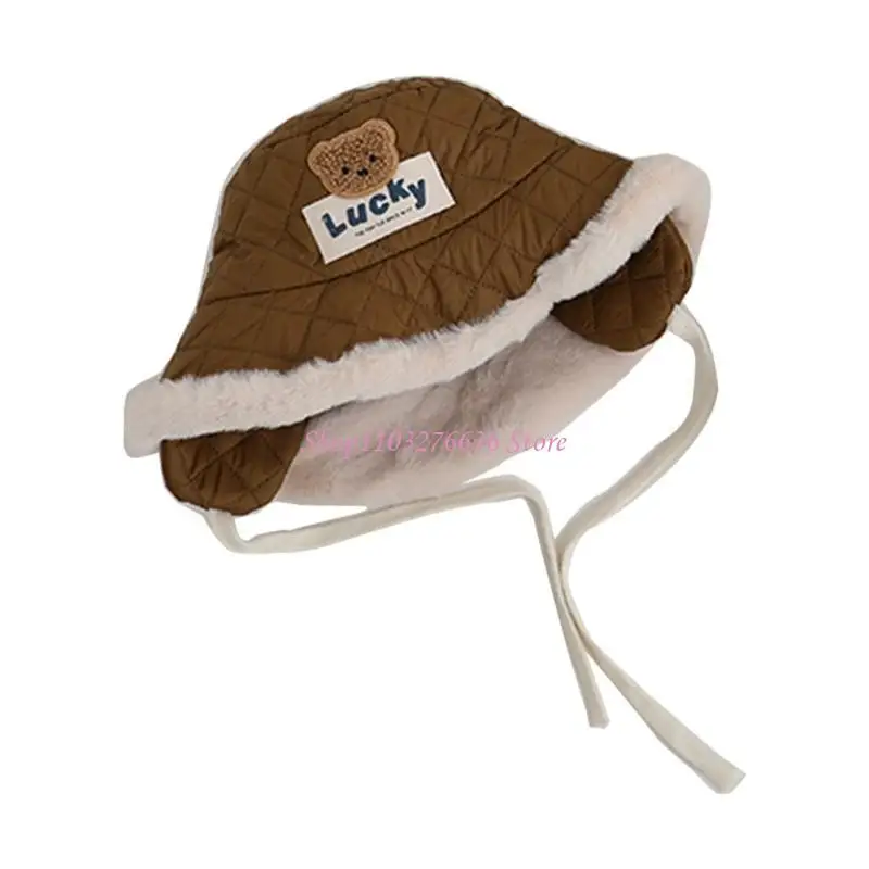 Gorro pescador cálido de invierno con patrón osito - imagen 5