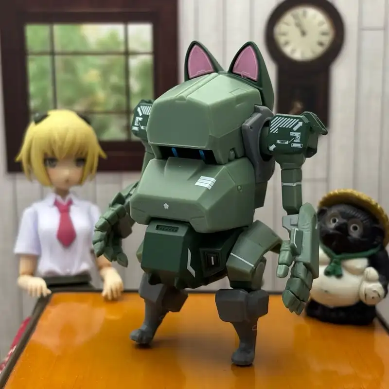Figura transformable robot de gato para montar, juguete cápsula - imagen 4