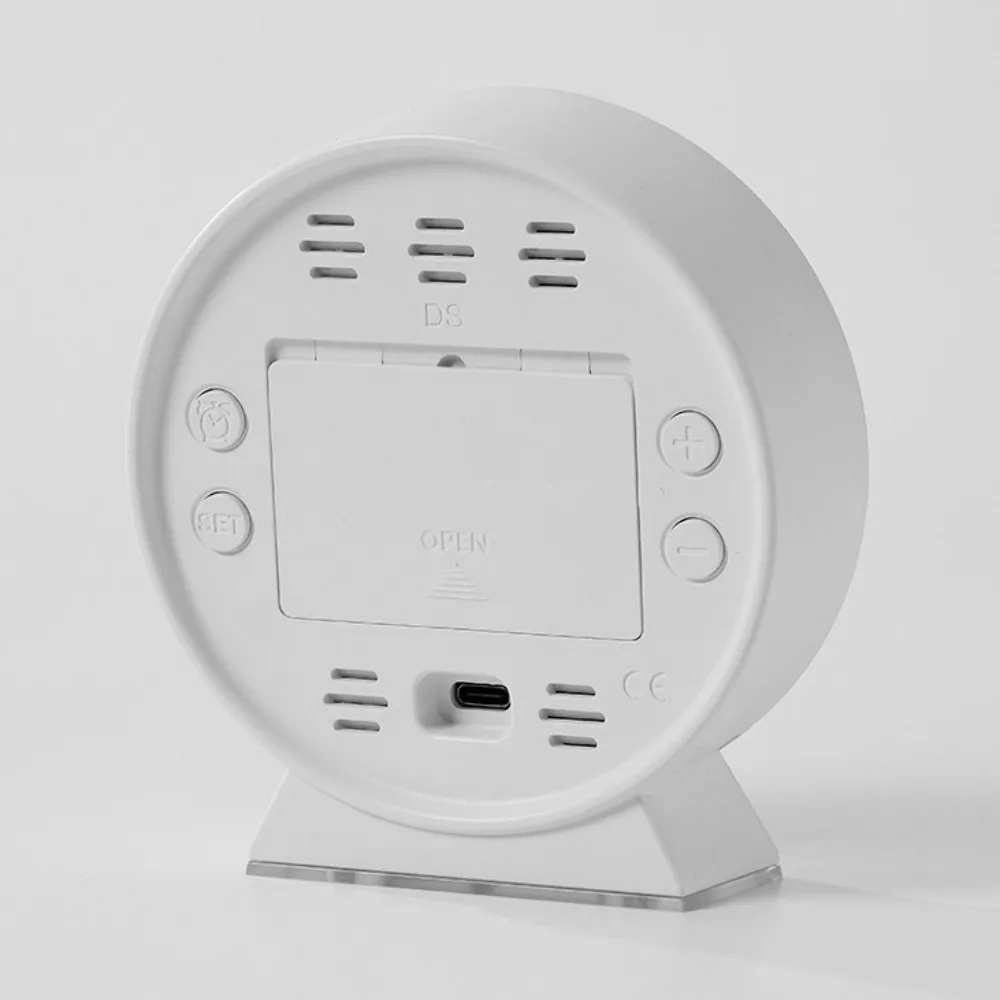 Reloj despertador digital LED con fecha, semana y brillo ajustable - imagen 5