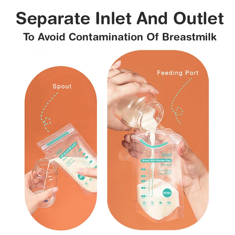 MAMIJOY Bolsas almacenamiento leche materna desechables sin BPA - imagen 3