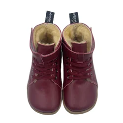 TipsieToes Botas de Invierno de Cuero Genuino con Forro de Piel