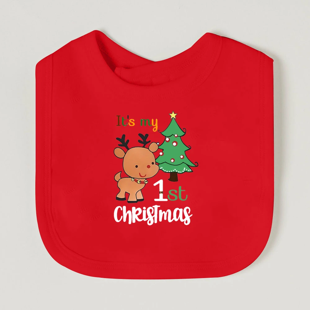 Babero Navidad algodón suave para bebé recién nacido - imagen 5