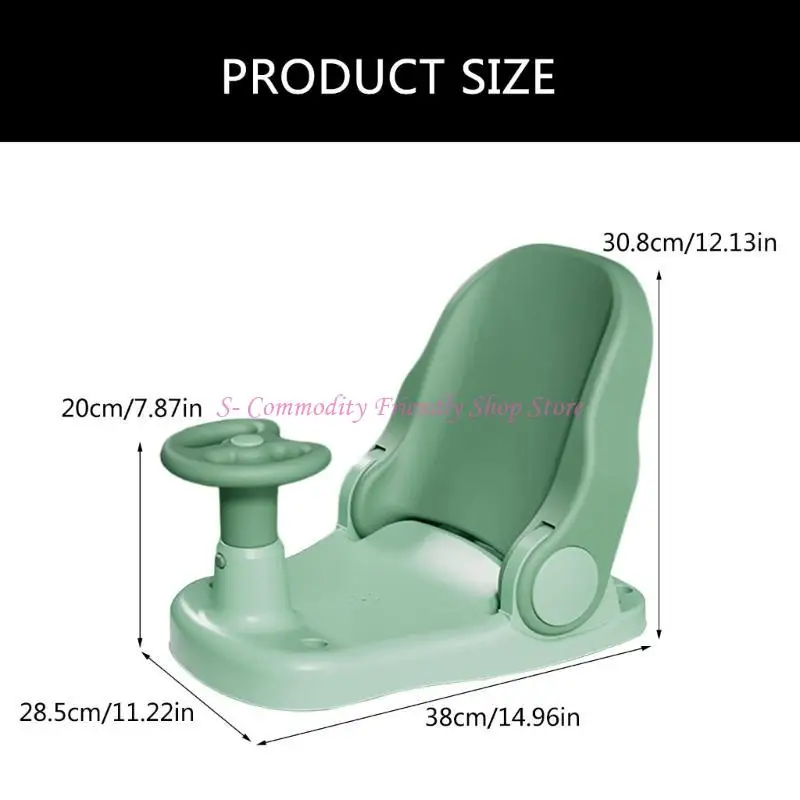 Asiento de baño para bebé ergonómico plegable antideslizante - imagen 5