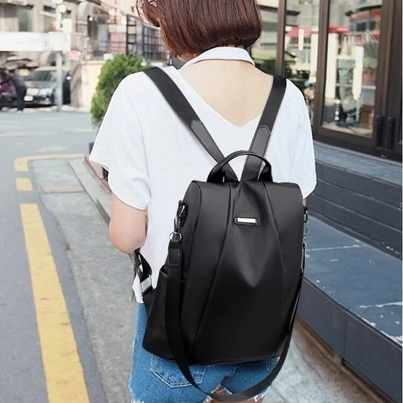 Mochila de viaje desmontable moderna de color liso con correa - imagen 2