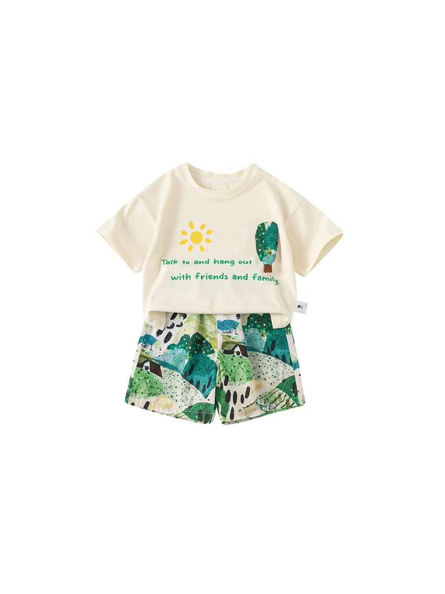 Conjunto infantil veraniego: camiseta y pantalón corto