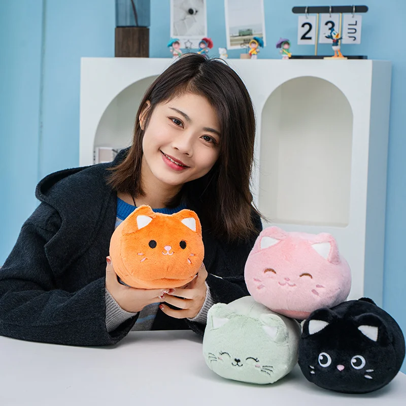 Peluche de gato kawaii con cola móvil y cuerda, sin pilas para niños - imagen 3