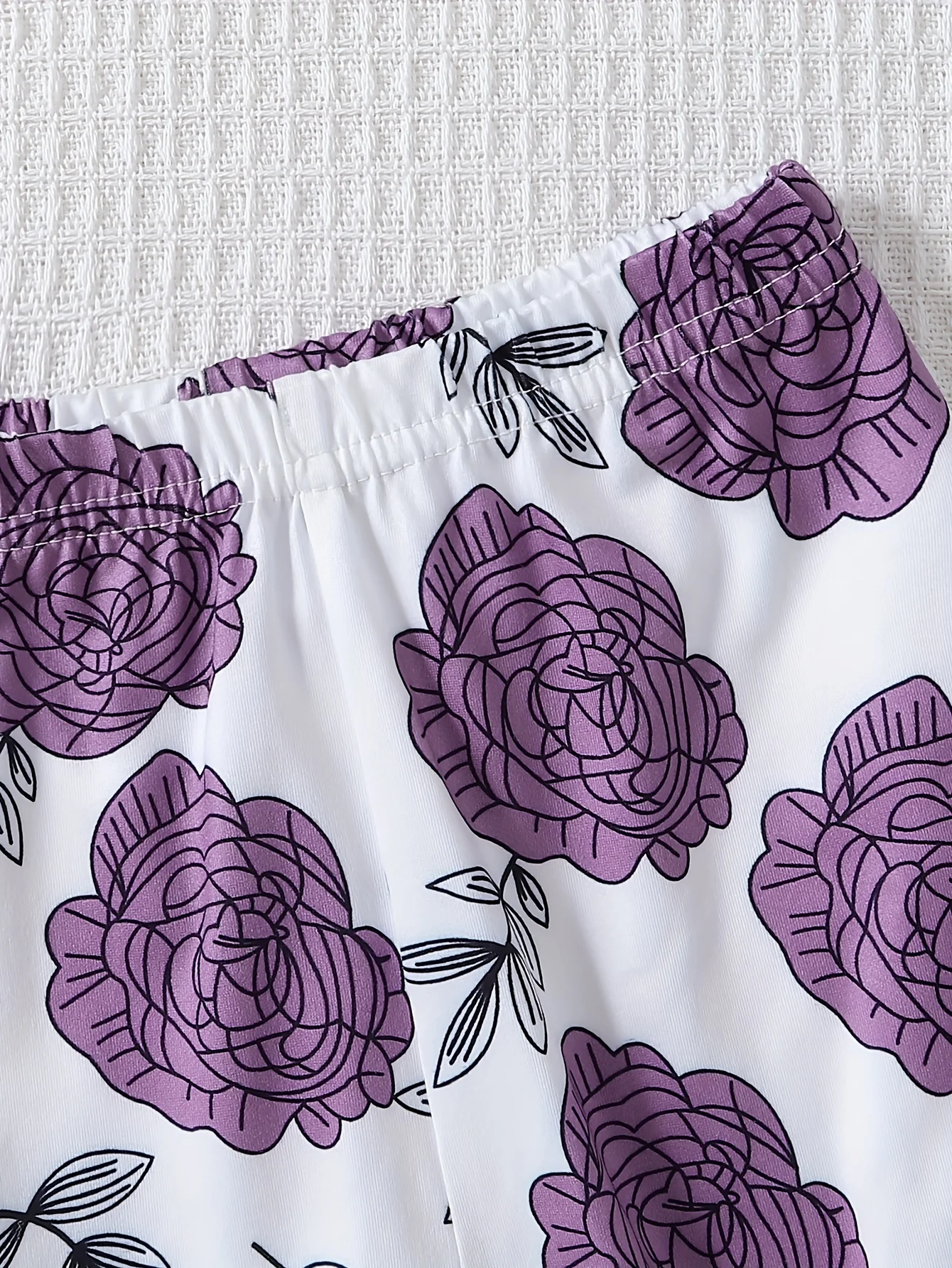 Conjunto bebé niña otoño manga larga lazo pantalón floral - imagen 4