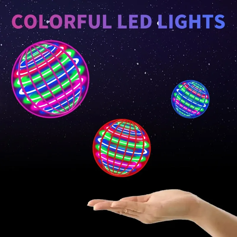 Bola voladora con luces LED para niños, boomerang de mano - imagen 2