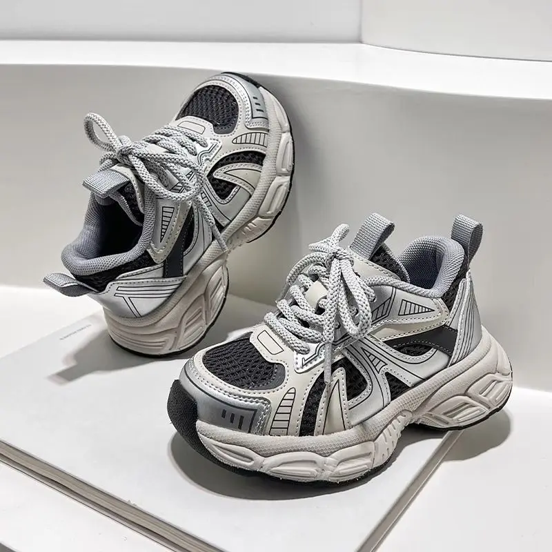 Zapatillas deportivas infantiles ligeras y transpirables estilo chunky - imagen 3