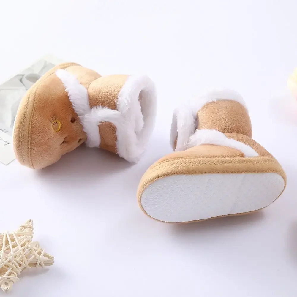 Zapatillas antideslizantes de invierno para bebé con osito tierno - imagen 5