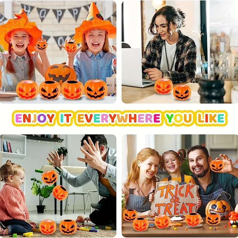 Bola antiestrés calabaza para niños – Juguete Halloween divertido - imagen 5