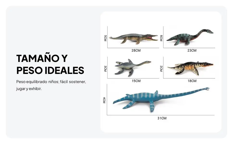Figuras de dinosaurios plásticas grandes para juegos educativos - imagen 5