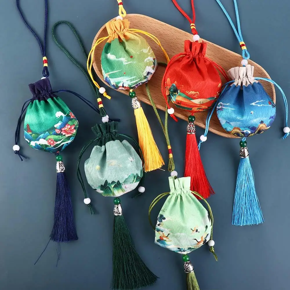 Bolsa con cordón floral para joyas y collares infantiles - imagen 2