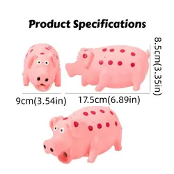 Juguete interactivo para perro cerdito con chillido y ronroneo
