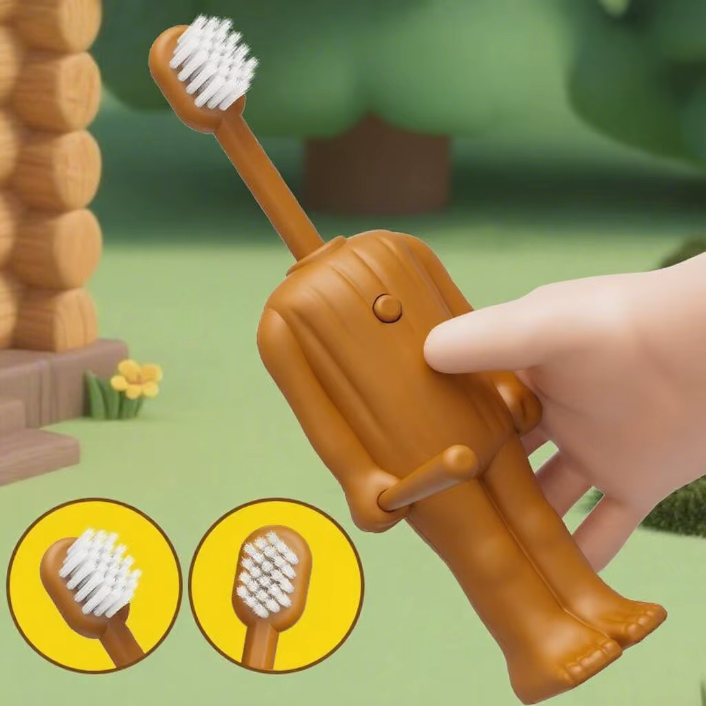 Cepillo de dientes infantil suave portátil de dibujos animados - imagen 2