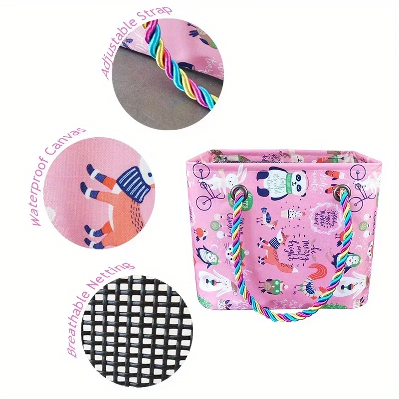 Bolsa de playa impermeable ligera de malla para pañales - imagen 2