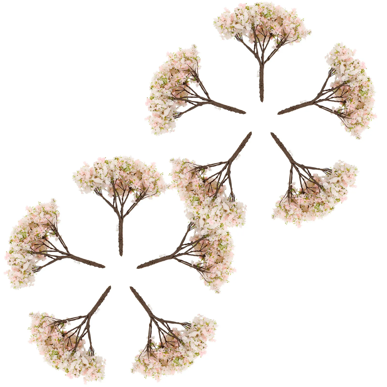 Árboles artificiales de flor de cerezo mini para decoración