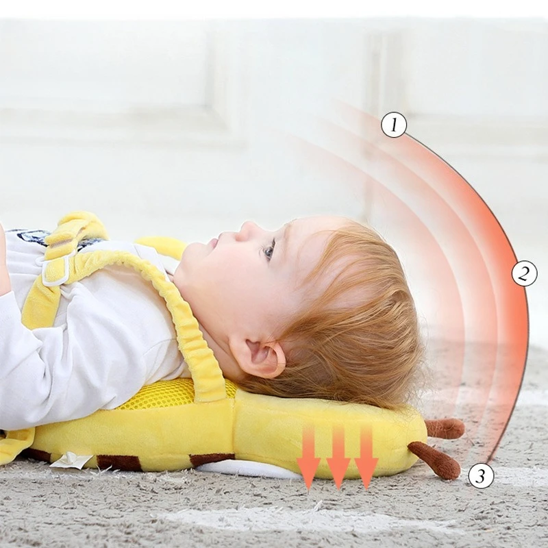 Almohada anticaídas para gorro protector ajustable de cabeza bebé - imagen 5