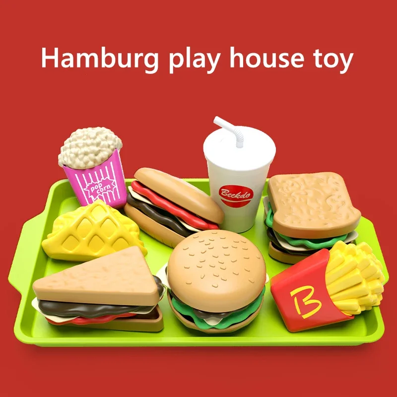 Juguete de cocina infantil de plástico con snacks desmontables realistas - imagen 2