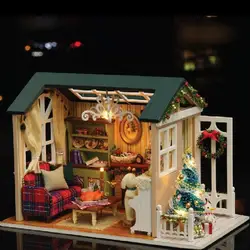 Kit de muebles para casa de muñecas en miniatura de montaje vacacional