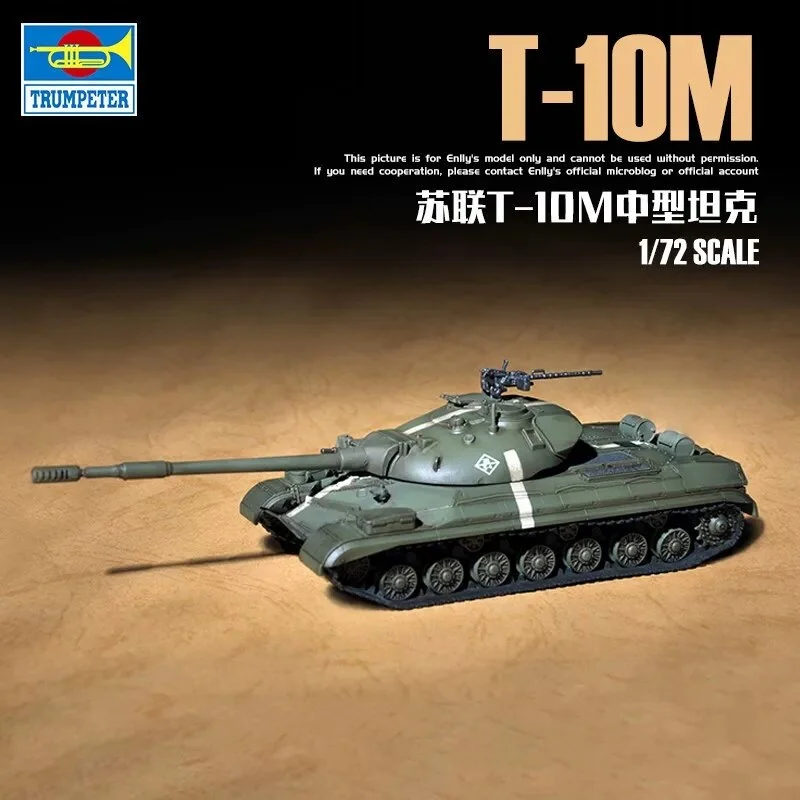 TRUMPETER kit de modelismo de tanque soviético para niños