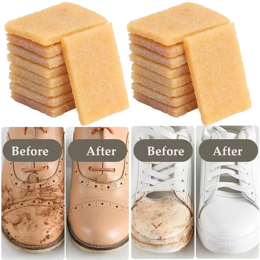 Paños limpieza cuero y gamuza con goma de borrar para zapatos - imagen 4