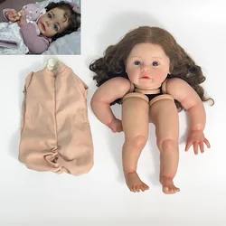 Sue-sue muñeca reborn realista con cuerpo textil y pelo de raíz