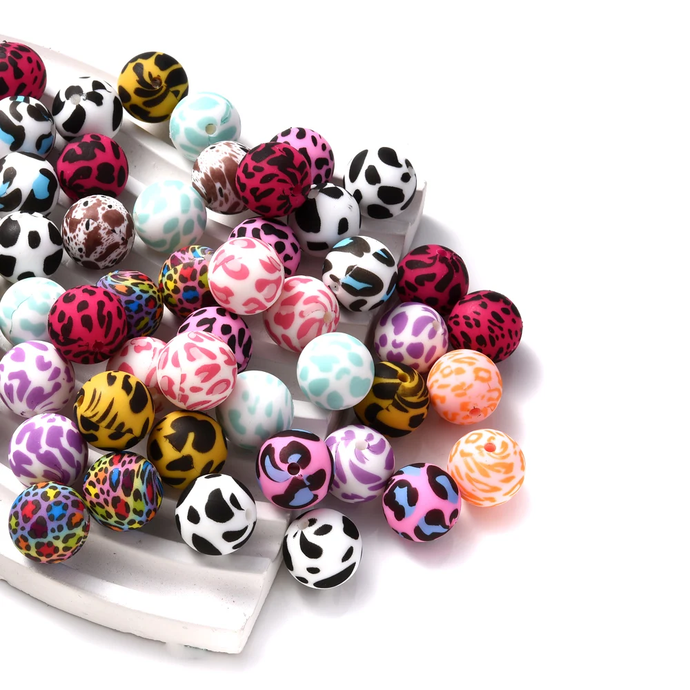 Cuentas de silicona para cadena de chupete de colores - imagen 4