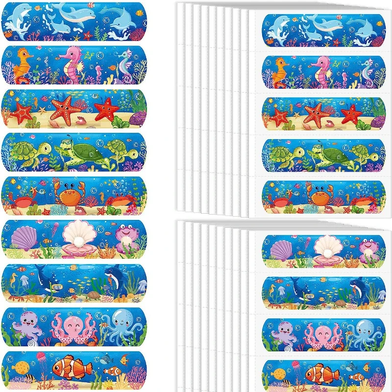 Vendaje adhesivo infantil con parches de dibujos animados sirena - imagen 2