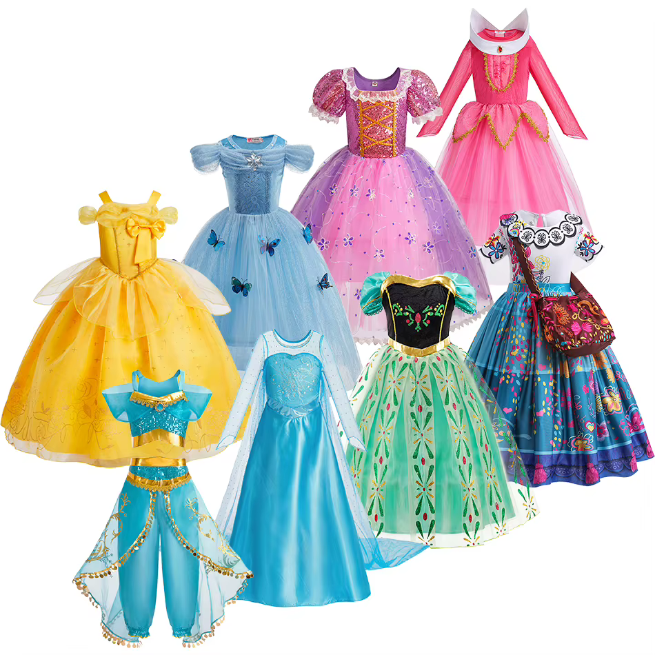 Vestido de princesa Elsa para niñas – Disfraz Reina de la Nieve - imagen 2