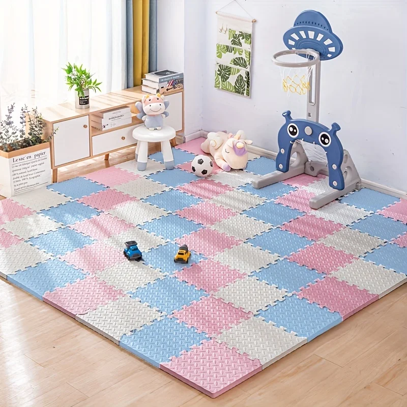 Estera EVA antideslizante para ninos 30x30 cm - Yoga y juegos en casa