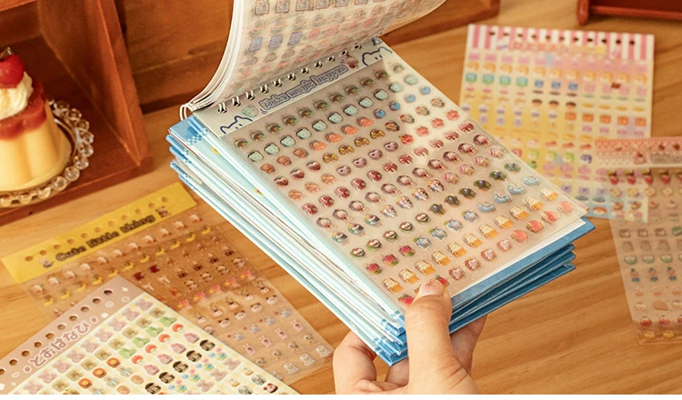 Variedad de diseños de pegatinas para scrapbooking