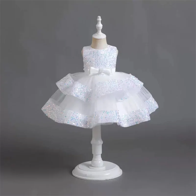 Vestido niña princesa con lentejuelas para fiesta - imagen 4