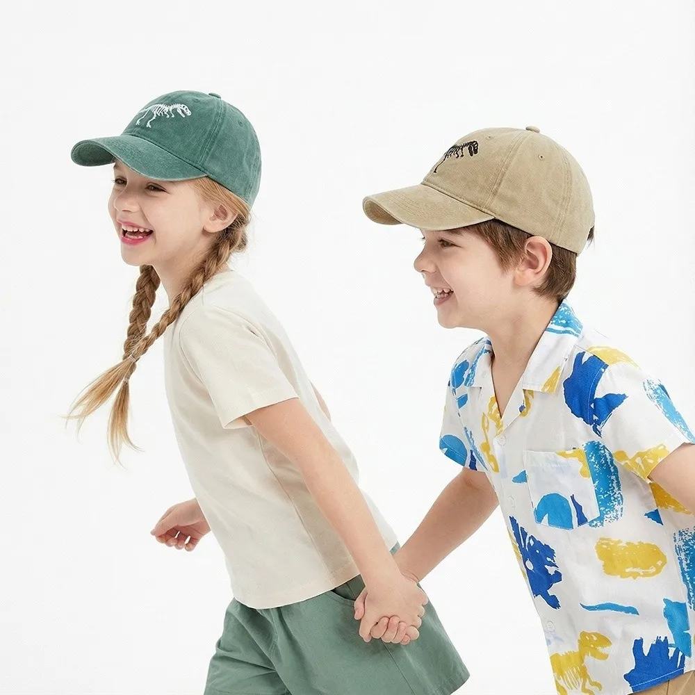 Gorra de béisbol algodón bordada dinosaurio ajustable transpirable - imagen 2