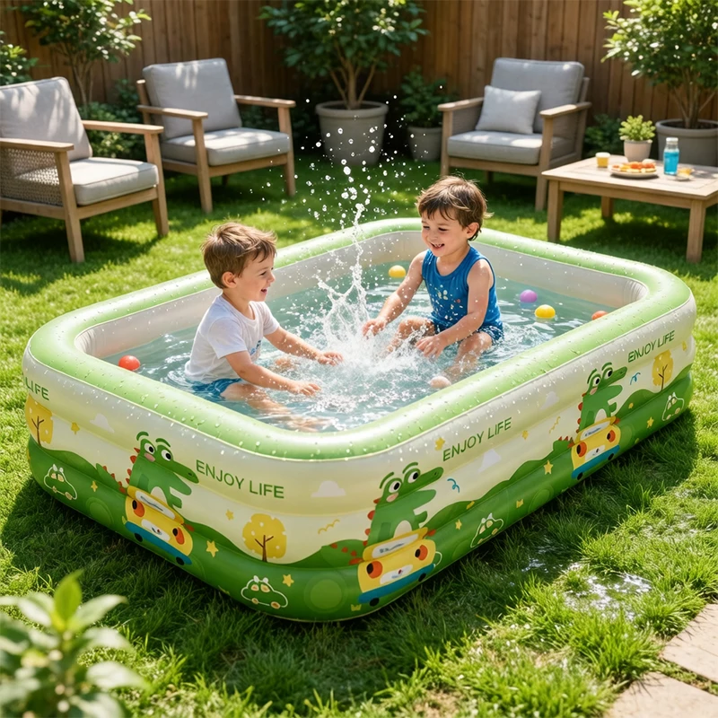 Piscina hinchable familiar grande plegable para jardín juegos de agua - imagen 5