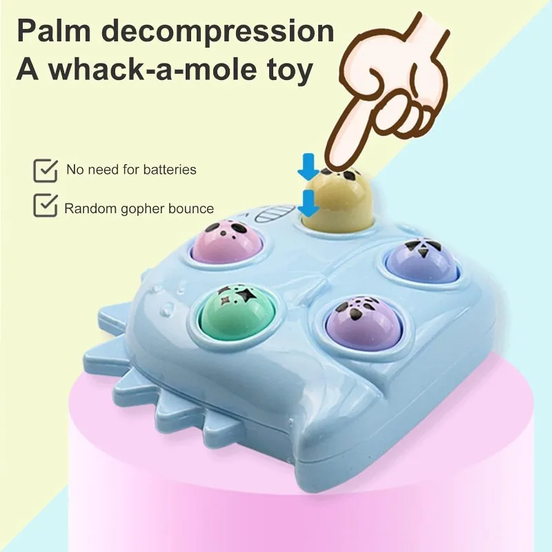 Juego sensorial Aplasta al topo tipo llavero antiestrés para niños - imagen 2