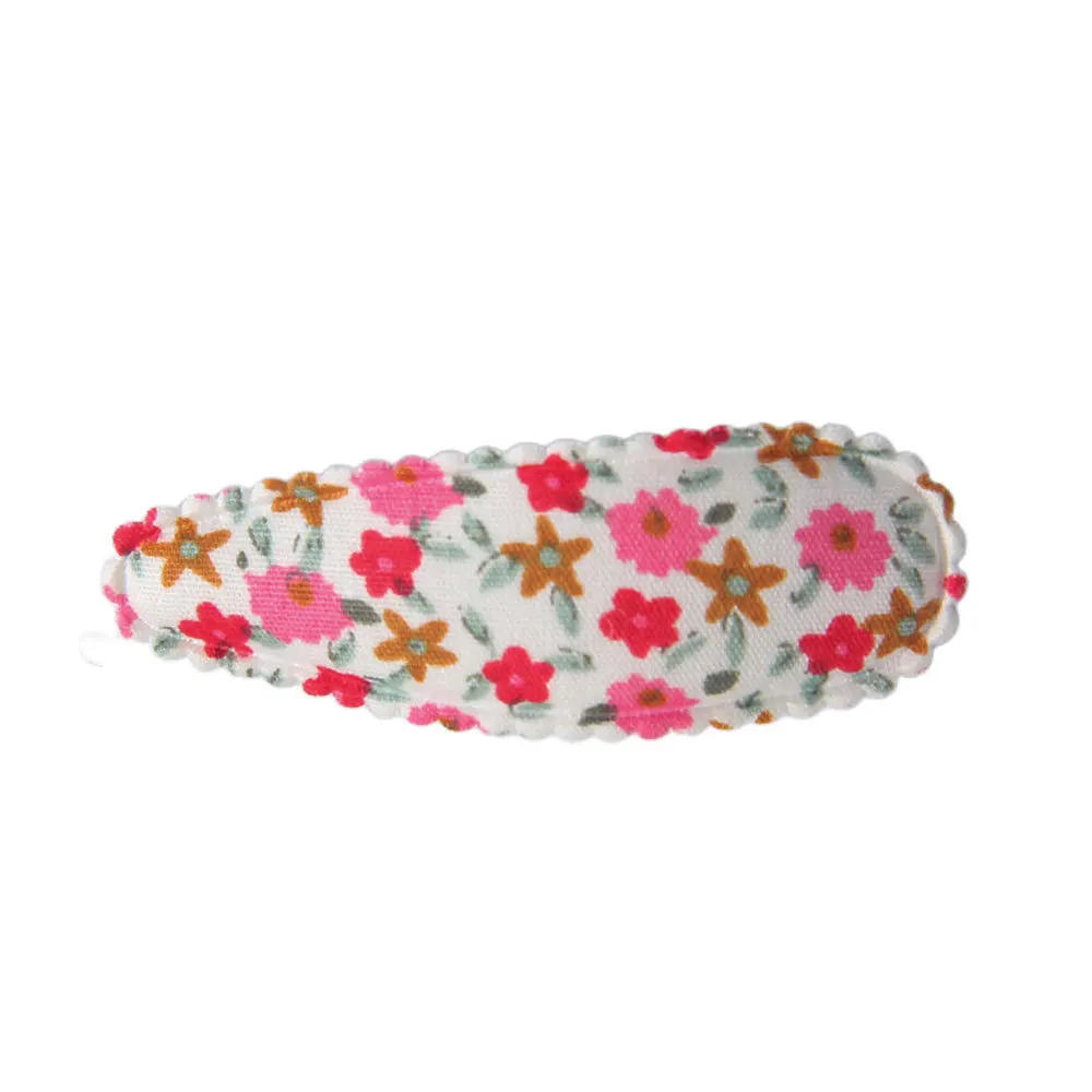 Pinzas para el pelo bebé niña con clips gota de agua flores estampadas - imagen 5